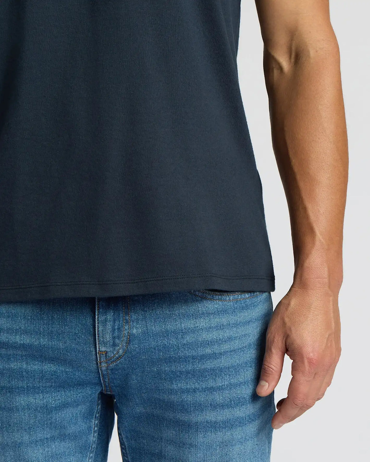 Navy Short Classic Crew Neck