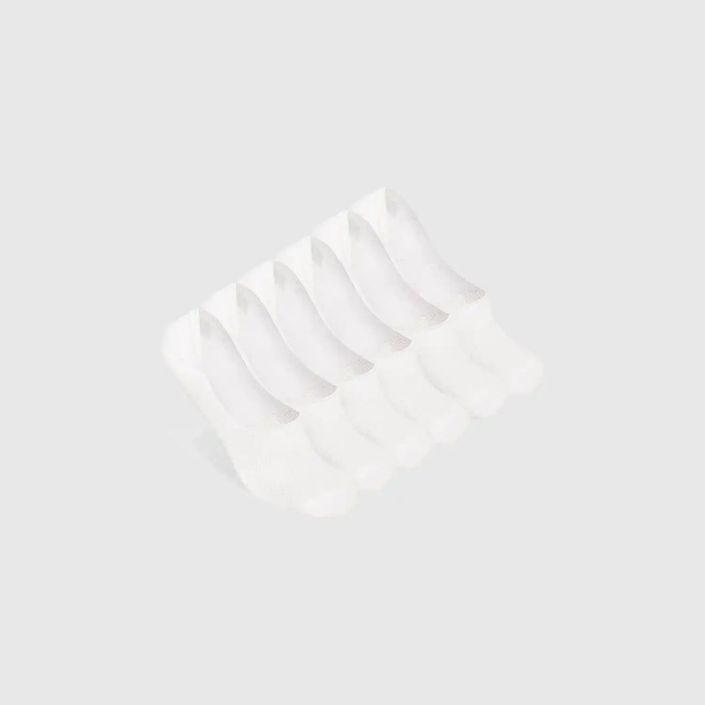 White Never Show Socks 3 Pack