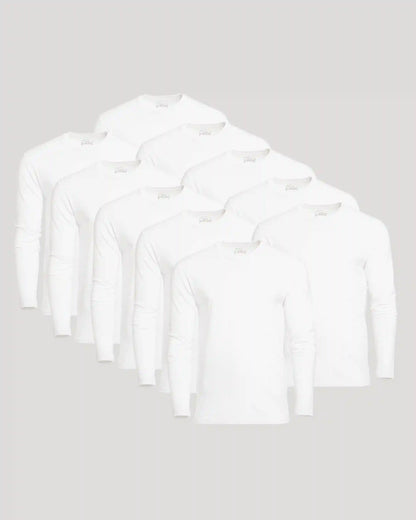 Classic Long Sleeve Crew Neck 10-Pack