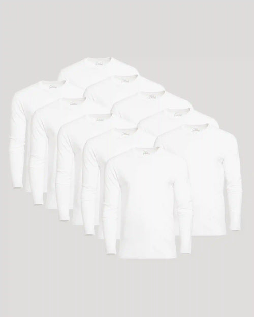 Classic Long Sleeve Crew Neck 10-Pack