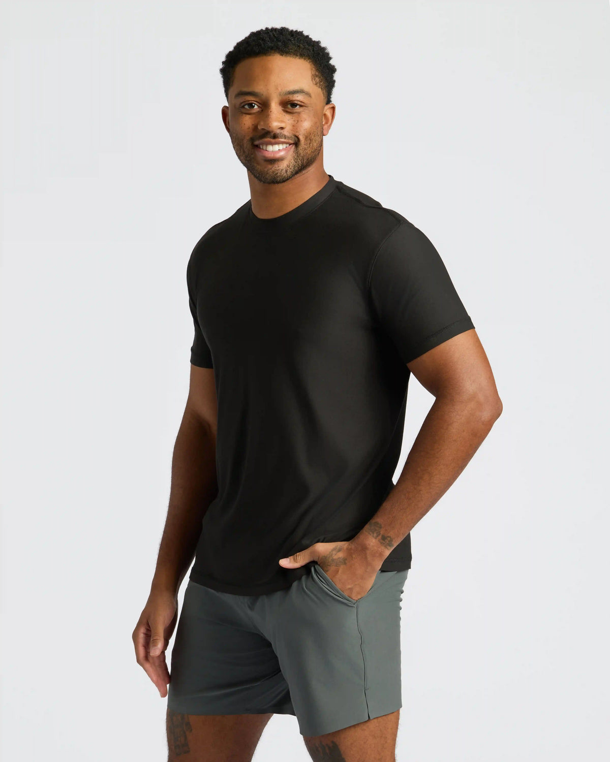 All Black Active Crew Neck 6-Pack
