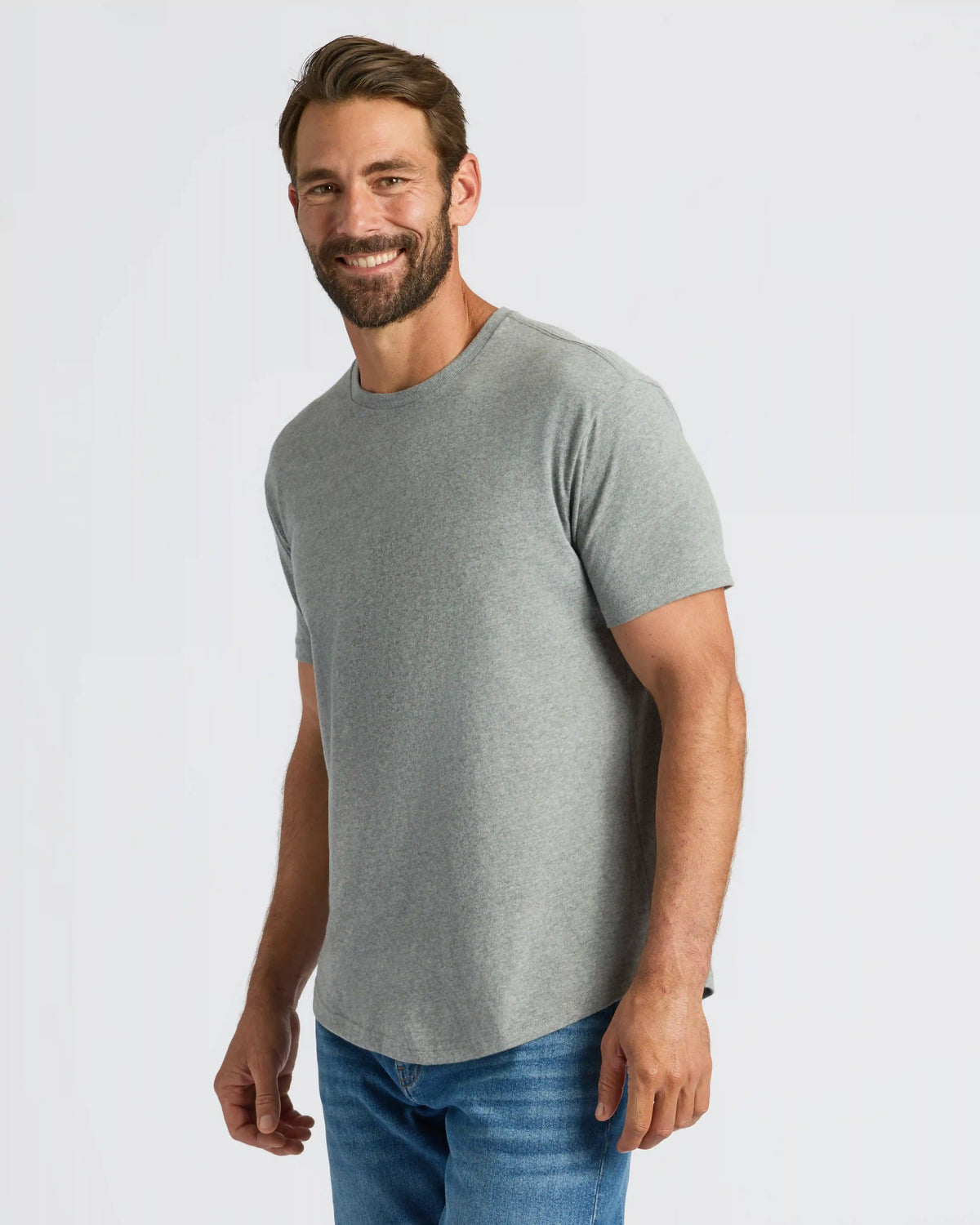 Classic Curved Hem Crew Neck 3-Pack