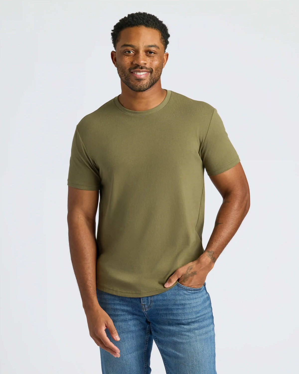 Curved Hem Classic Crew Neck 10-Pack