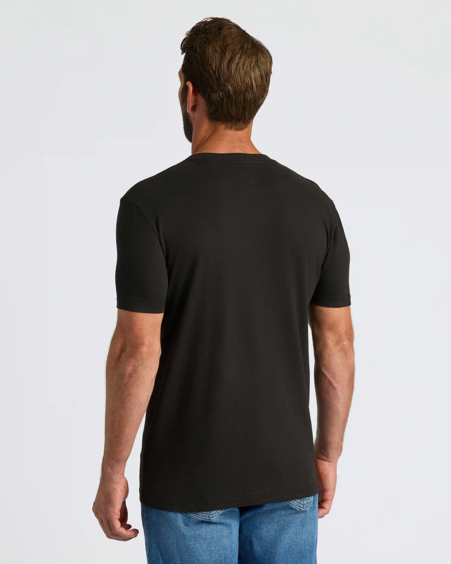 Black V Neck Tee