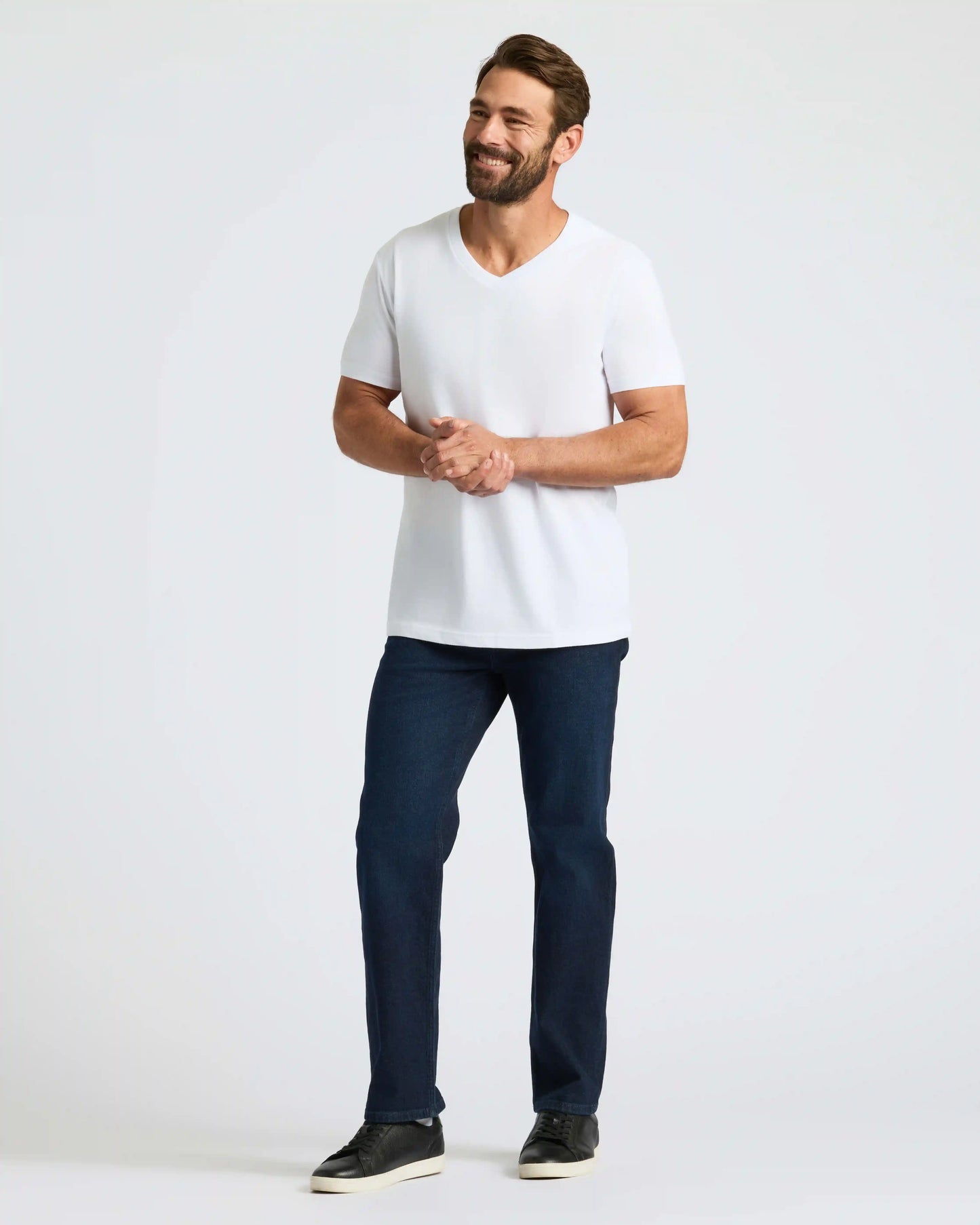 White Classic V-Neck