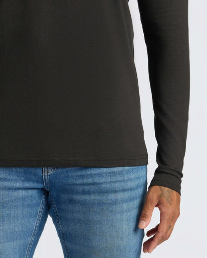 All Black Classic Henley 2-Pack