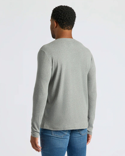 Heather Gray Classic Long Sleeve Henley